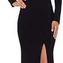 Xscape Womens Long Sleeve One Shoulder Cutout Dress Size 14