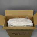 Feather and Down Fiber Comforter Insert Queen Size, 100% Cotton Cover, All Season White Duvet Insert, Fluffy Soft Hotel Luxury Bedding for Bedroom, 90 x 90 Inches