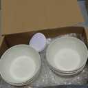 Acellegic 6 Pack Ceramic Raised Cat Bowl, 15 Tilted Anti-Vomiting Cat Food Dish, 5.6 Inch Wide Opening for Stress-Free Eating, Detachable Elevated Feeder for Senior Cats, Kittens, Small Dogs