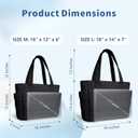 TOPDesign Puffer Tote Bag for Women, Lightweight Puffy Handbag with Compartments, Quilted Shoulder Bag for Work, Travel, Gym