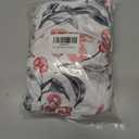 Stretch Dining Chair Seat Covers Set of 6,Dining Chair Slipcovers, Floral Printed Chair Covers,Soft Fabric Washable Upholstered Chair Seat Protector, No Rear Covers for Home Kitchen Dining Room (Whitecherry Blossoms)