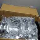 Chrome ABS Complete Axle Cover Set, 2 Front and 4 Rear with Hub Caps and 33mm Screw-On Spiked Lug Nut Covers for Semi Trucks