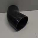 X AUTOHAUX 45 Degree 3.5 Inch to 4.0 Inch ID 4Ply Car Elbow Reducer Silicone Hose Coupler Intercooler Tube Intake Piping Black 89-102mm