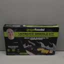 Guga Foods Ultimate Griddle Kit Set- Transform Any Grill or Stove, Includes Cast Iron Griddle with Detachable Handle, Stainless Steel Angled & Straight Edge Spatulas, For Cooking Indoor Or Outdoor