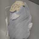 MYSKY HOME Blue Living Room Curtains Kids Curtains for Boys Bedroom 84 Inches Long Double Layer Curtains Room Darkening Grommet White Pom Pom Sheer Blackout Curtains Dusty Blue 52 x 84 Inch 2 Panels