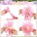 6PCS Pastel Paper Flowers Decorations for Wall 12 Inches Crepe Tissue Paper Flowers Large Flowers Spring Bulletin Board Decorations for Party Wedding Birthday BabyShower Classroom Decor
