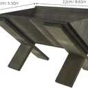 ULTECHNOVO Wooden Nativity Manger for Baby Jesus, 8.6-Inch Handcrafted Christmas Stable Decor for Indoor Tabletop, Rustic Religious Nativity Scene Ornament for Church & Home, Small Wood Crib for Holy