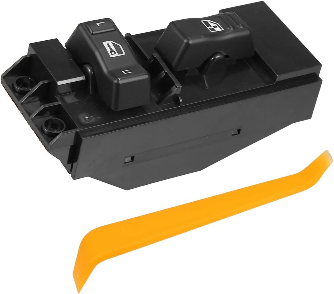 Passenger Power Window Door Lock Switch Fit for Chevy Silverado 1500 2500 2000-2002 No.15045084 - Pack of 1 Black Durable Material