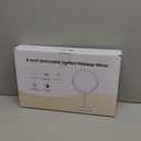 DEIOVWXS Makeup Mirror, 3000mAh Rechargeable Double-Sided Magnifying Vanity Mirror with 3 Colors, 1X/10X, 360 Rotation, Adjustable Brightness, Gifts for Mom, Women,Wife, Girls, Dorm Room Essential (Chrome)