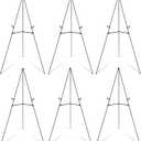 Falling in Art Display Easel Stand, 6 Pack 63" Instant Adjustable Poster Easel, Easy Folding Portable Tripod Stand for Signs, Posters, Wedding, Holds 5 lbs