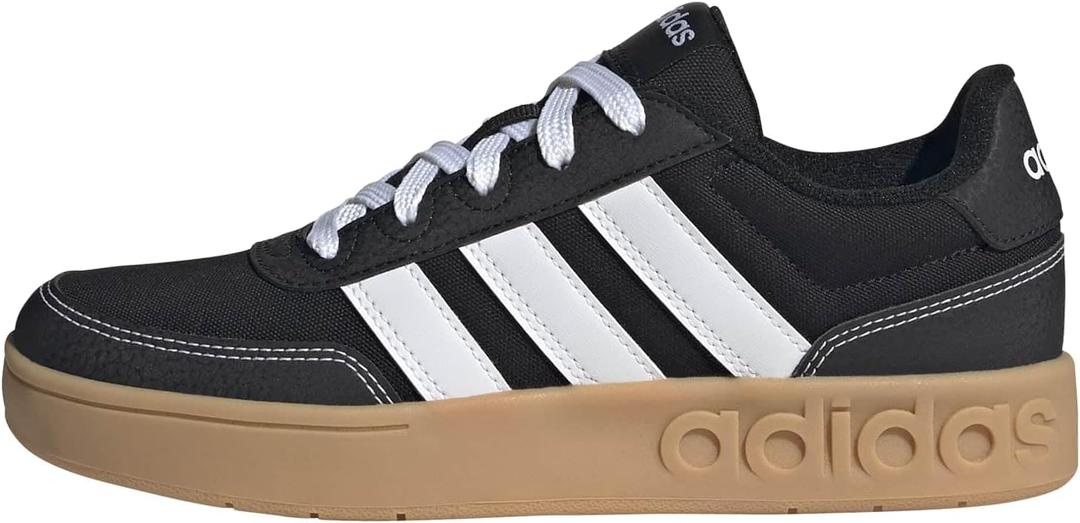 adidas Unisex-Kids Breakbase J, Black/White/Gum, 7
