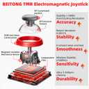 BEITONG KP20 Wireless Game Controller with TMR Joysticks, 1000Hz, Hall Effect Triggers, Multi-Platform for PC/Switch/Steam/iOS/Android, Charging Dock Included