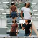 Workout Tops for Women Athletic Tops Short Sleeve Shirts-Cropped Slim Fit Gym Running Yoga T Shirts (White, S)