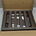 Bamboo 2-Tier Shoe Rack Stackable Shelf Storage Organizer for Entryway, Hallway and Closet, 27.2"x11"x13.2" (Mocha)