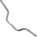 Riser Handlebar - Great for Mountain, Road, and Hybrid Bikes - Multiple Rise Options (Silver, 25.4mm)