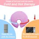 2 x Soft Gel Breast Therapy Pads for Breastfeeding & Pumping, Breast Cooling Pad, Nursing Pain, Mastitis Pain Relief (Purple)