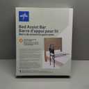 Medline Bed Assist Bar with Storage Pocket, Height Adjustable Bed Rail for Elderly Adults, Assistance for Getting In and Out of Bed at Home