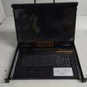 HDMI Rackmount KVM Console 8 Port, 18.5" 1080P Rack Monitor, Integrated 1U Rackmount Monitor and Keyboard, 1920x1080@60Hz, OSD Function, 17.6"x22"x1.67" (W x D x H)