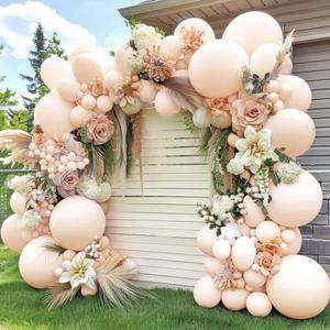Double Stuffed Blush Balloons Different Sizes 18In 12In 5In Nude Balloon Garland Kit Pastel Cream Peach Latex Balloon Arch For Birthday Wedding Baby Bridal Shower Gender Reveal Bachelorette Supply