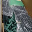 VIVOSUN 57x57x77 Inch Mini Walk in Green House with Window and Anchor, Plant Garden Hot House 2 Tiers 8 Shelves, 4.7 x 4.7 x 6.4 FT