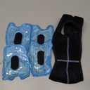 REVIX Wisdom Teeth Ice Pack Head Wrap with 3D Sewing Jaw Ice Pack for Face Oral Surgery Pain Relief for TMJ, Tooth Extraction & Teeth Removed, Extra Snug Fit with 4 Hot Cold Gel Packs Reusable, Black