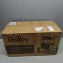 Rollator Walkers for Seniors with Seat, Lightweight Ultra-Compact Travel Rolling Walker, 350lbs Capacity, Heavy-Duty Extra-Wide Seat, Easy Folding, Height Adjustable for Tall Over 6ft, 8" Big Wheels (Black)