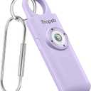 ThopebPersonal Alarm, Personal Safety Alarm for Women Extra Loud Siren Birdie Sound  Rechargeable  Self Defense Keychain for College Essentials (Lilac) (Rechargeable- Orchid (2024 Version ))