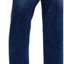 KDF Women's Cropped Straight Leg Jeans - High Waisted Jeans for Women 7/8 Length Denim Pants with Crop Hem (4, #0923_deep Blue)