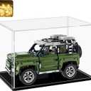 LANSCOERY Clear Acrylic Display Case, Assemble Horizontal Display Box Stand with Black Base, Dustproof Protection Showcase for Collectibles Memorabilia Figurines (14x11x11inch;36x28x28cm)