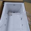 Swiss Madison Avancer 60" x 36" Left-Hand Drain Rectangular Alcove Whirlpool Bathtub with Apron, Glossy White (SM-AB590)
