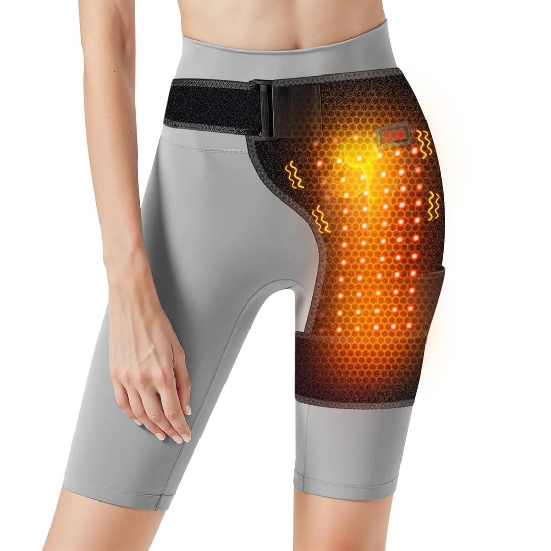Yabuu Cordless Heated Hip Joint Support Bracket Heating Pad, Used to Relieve Sciatic Nerve and Waist Pain,Hip/Thigh//Back Electric Heating Pad, Men's and Women's Gifts