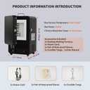 1500W Programmable Electric Kiln Furnace with Multi-Stage Temperature Control, 1200℃/2192℉ Max,Compact Tabletop Melting Oven for Jewelry Making, Metal Casting, Pottery Glazing & DIY Crafts