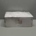 WDF 200PCS White and Gold Plastic Plates - Gold Plastic Plates - Include 100 Dinner & 100 Dessert Disposable Party Plate - Fancy Disposable Plate for Wedding Baby Shower Spring