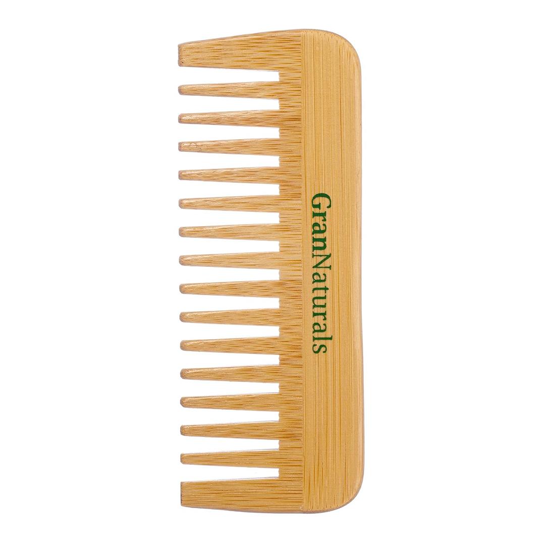 GranNaturals Wide Tooth Wooden Birthing & Labor Comb - Natural Wood Detangler for Wet or Dry Hair - Prevents Tangle & Static - Styling & Detangling Tool for Straight, Curly, Wavy, Thick Hair