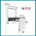 Wall Mounted Chair Shoes Shower Seat:Folding,Holder 500 LB