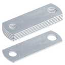 6 Pack Trailer Sandwich Plate for Brake Line Mounting and Trailer Frame Reinforcement, Hot-Dip Galvanized Steel