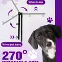 Breeze Touch Dog Grooming Arm - 32" Dog Grooming Table Arm with Clamp and Post, Loop Noose, No Sit Haunch Holder Grooming Restraint for Small & Medium Dogs