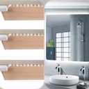 L8star Battery Powered LED Strip Lights, 3.28ft x 3 Pack(9.8ft),6000K White Strip Light with 3 AA Battery Box, 90 LED Strip Lights for Kitchen Under Cabinet Lighting, Shelves, Under Counter