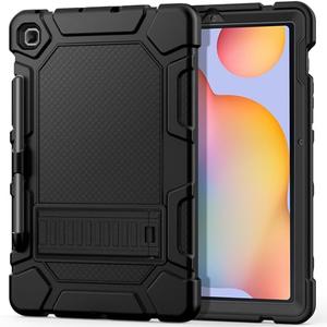 Cantis Case for Samsung Galaxy Tab S6 Lite 10.4 Inch 2024/2022/2020 with S Pen Holder, Heavy Duty Shockproof Rugged Protective for Samsung S6 Lite Case 10.4'', Black