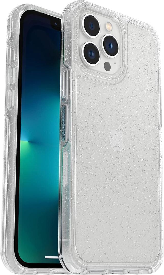OtterBox iPhone 13 Pro Max & iPhone 12 Pro Max (Only) - Symmetry Clear Series Case - STARDUST - ultra-sleek - wireless charging compatible - raised edges protect camera & screen