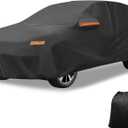 X AUTOHAUX Car Cover Outdoor Waterproof Sun Rain Snow Hail Protection with Left Side Door Zipper 210D-PU for Kia Sorento