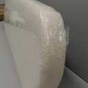 B FSOBEIIALEO Ottoman with Storage for Living Room, Sherpa Folding Storage Ottoman Foot Rest, 43.3 Inches Collapsible Bedroom Bench White