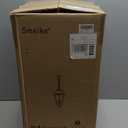 Outdoor Pendant Light, 3-Light Exterior Hanging Porch Light, Extra Large Outdoor Hanging Light Fixture with Clear Glass, Waterproof Black Outside Chandelier for House Front Door Farmhouse (A112-12)