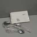 6 Pieces Serving Spoons Set, 8.7 Inch, Includes 3 Serving Spoons and 3 Slotted Spoon, Large Stainless Steel Buffet Banquet Utensils Cutlery Set for Home, Kitchen