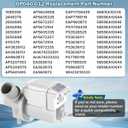 DP040-012 4681EA1007A Drain Pump (OEM), Compatible with LG Washer, Kenmore, GE washer drain pump, Replace 5859EA1004F 5859EA1004P 5859EA1004G WH23X10020, Fits for WT1101CW WT1201CV WT1201CW WT4870CW