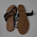 Kensie Women's Mandi Flat Sandal (9.5, Black)