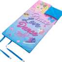 I WEAR JoJo JoJo Siwa Roll Up Sleeping Bag with Velcro Strap Closure, 26"x46",Multi