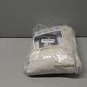 LAMIT Linen Sheer Curtains 96 inches Long 2 Panel Set, Light Filtering Neutral Living Room Drapes Bronze Grommet Floor to Ceiling Panels for Sliding Glass Door/Bedroom, Cream Ivory, 52 x 96 Inch (Natural)