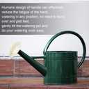1.3 Gallon Jade Green Metal Watering Can, Removable Spout