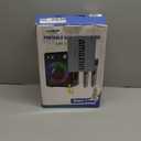 VOSOCO Karaoke Machine with 2 Wireless Microphones, Portable Bluetooth Speaker for Adults Kids, PA Systems Support TWS Echo Adjust TF USB AUX for Home Party Outdoor Travel (T03-2 MICS)